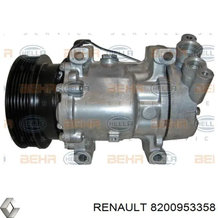 Sprężarka klimatyzacji Renault (RVI) 8200953358 cena, od 107,26 USD