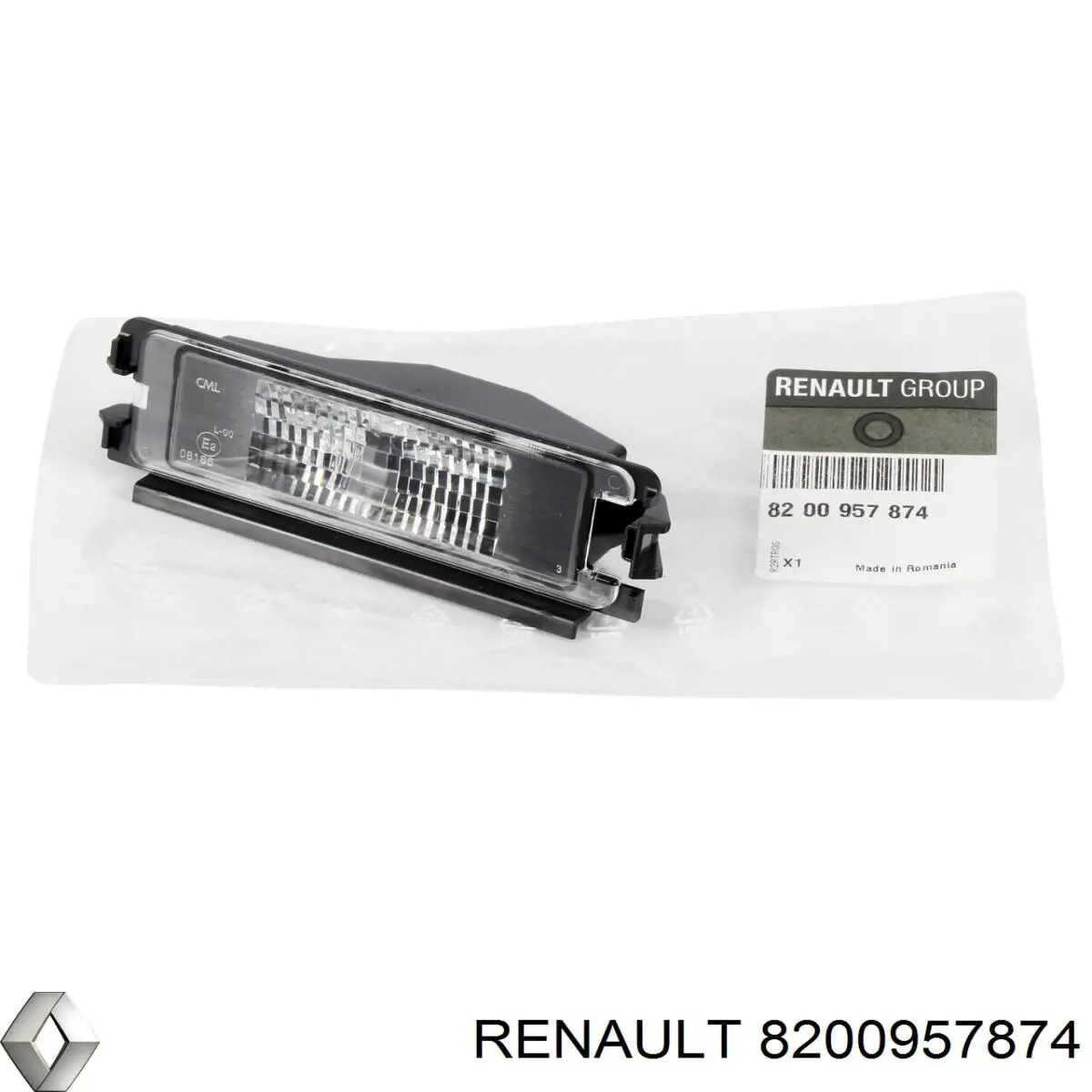 Lampa oświetlenia tylnej tablicy rejestracyjnej Renault (RVI) 8200957874 cena, od 14,54 USD