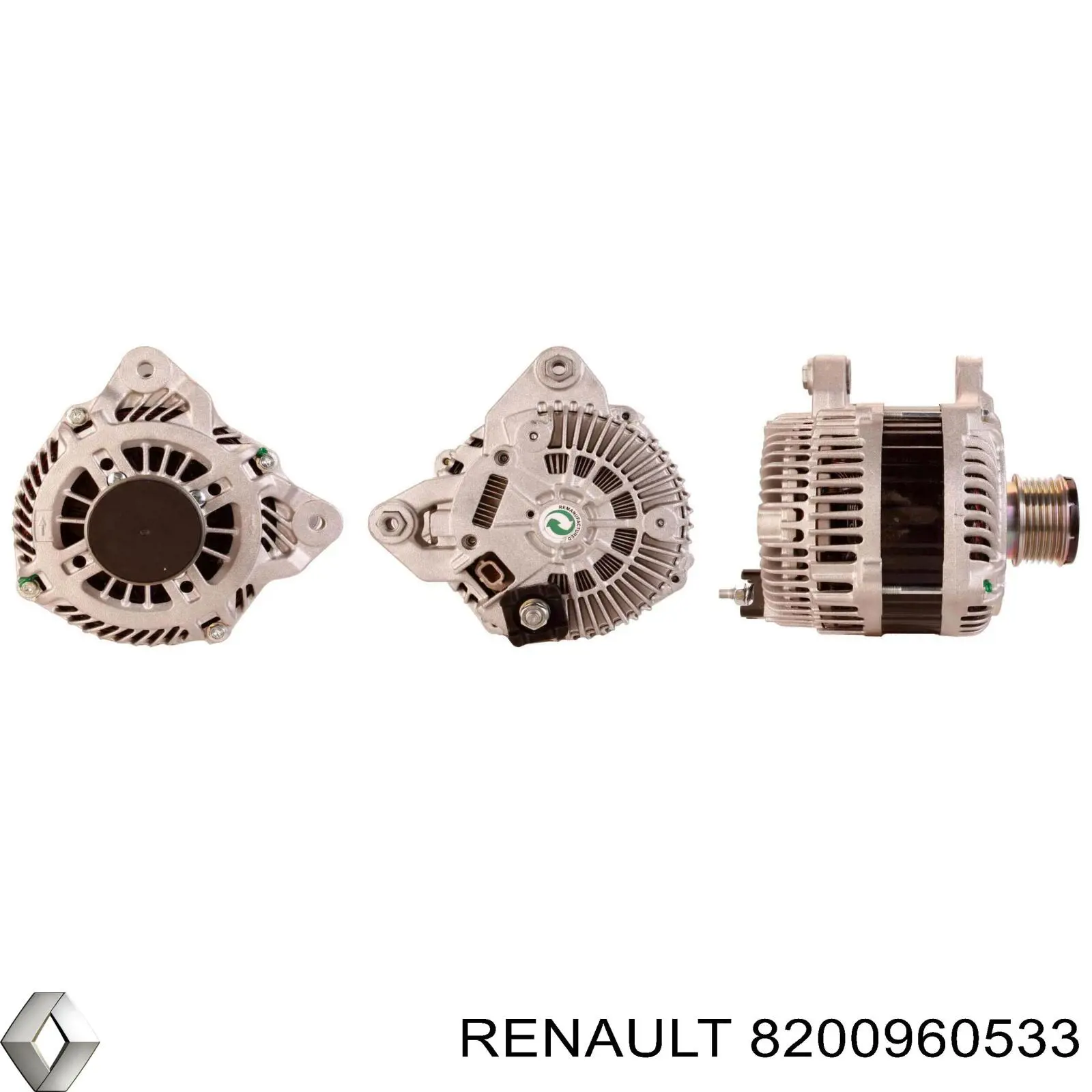 Alternator 8200960533 Renault (RVI)