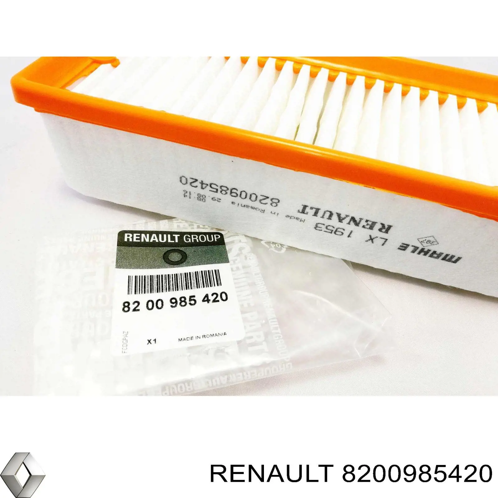 Do koszyka 8200985420 Renault (RVI) Filtr powietrza