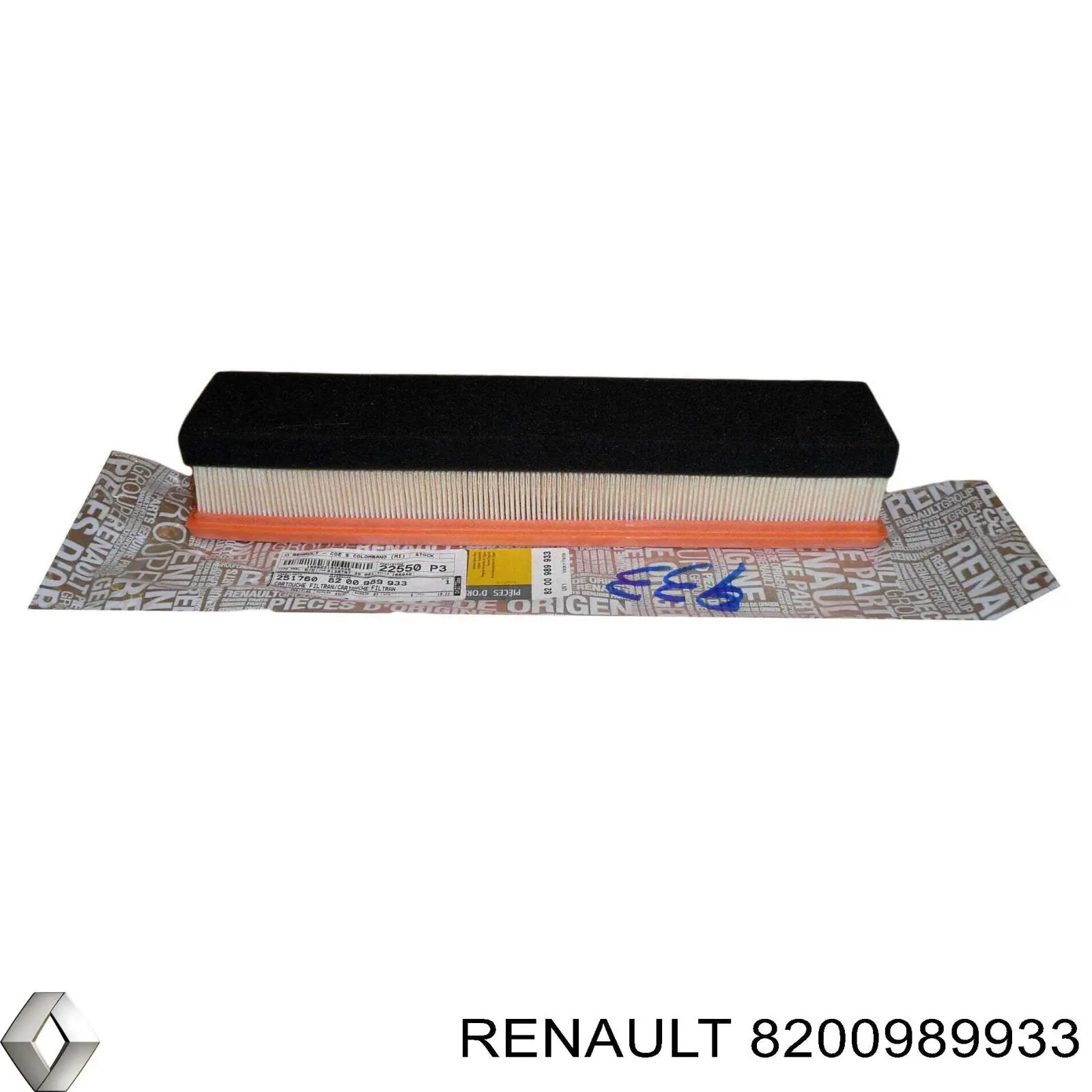 Filtr powietrza Renault (RVI) 8200989933