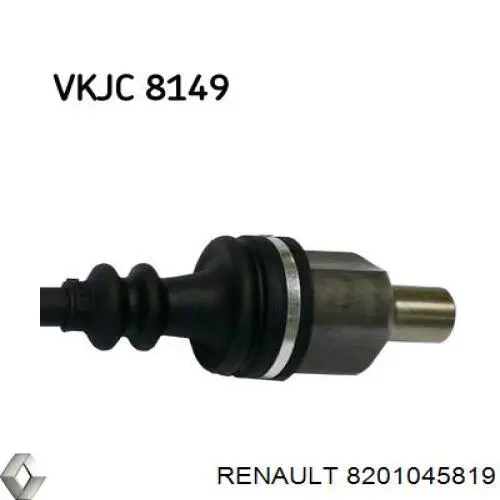 8201045819 Renault (RVI) Półoś napędowa przednia prawa