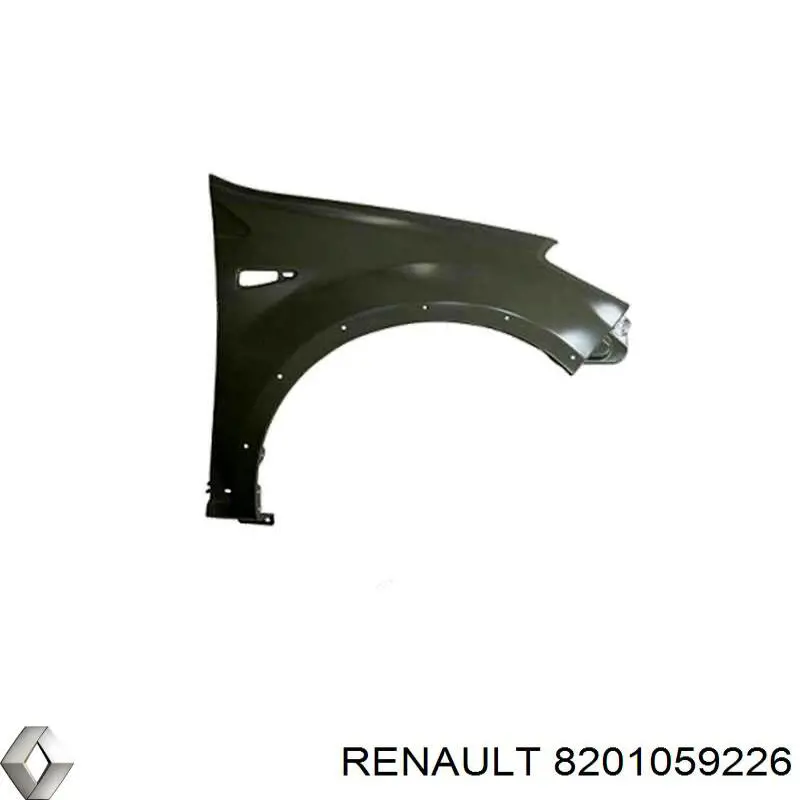 Błotnik przedni prawy Renault (RVI) 8201059226 cena, od 97,97 USD