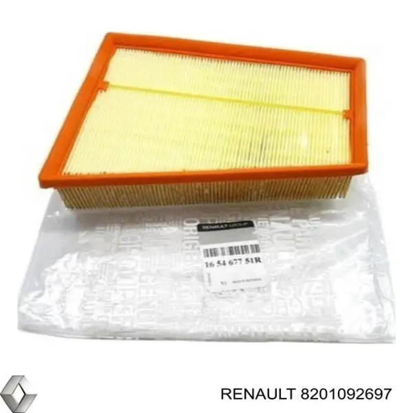 Filtr powietrza Renault (RVI) 8201092697 cena, od 15,27 USD