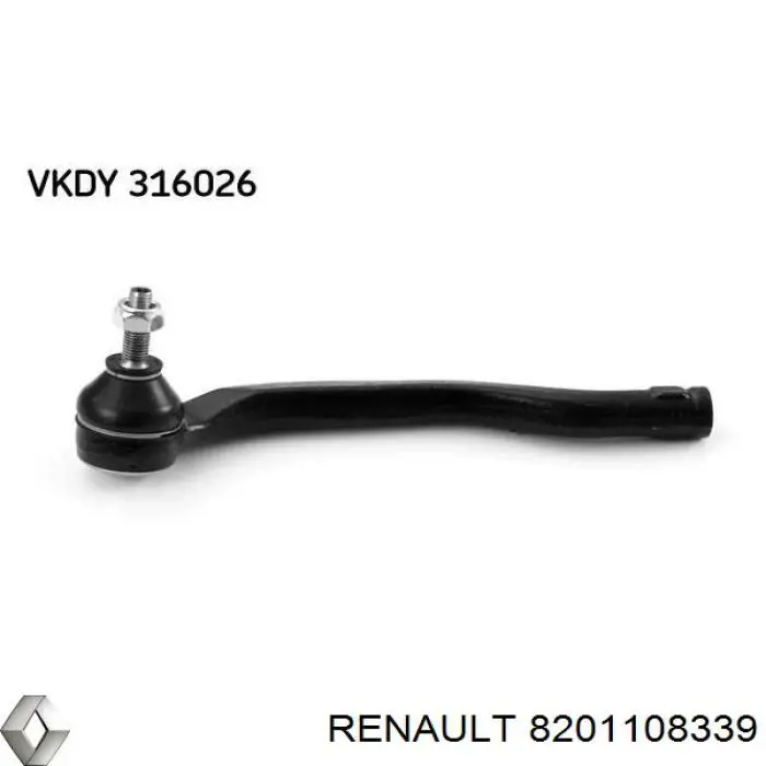 8201108339 Renault (RVI) Końcówka drążka kierowniczego zewnętrzna