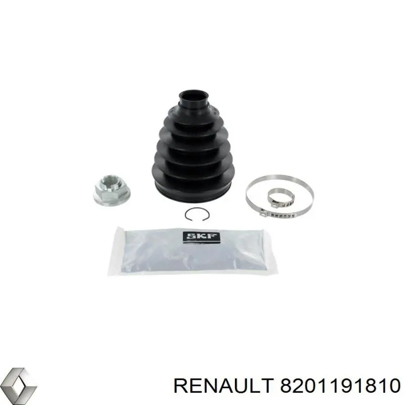 Osłona przegubu homokinetycznego półosi przedniej zewnętrzna Renault (RVI) 8201191810 cena, od 17,21 USD