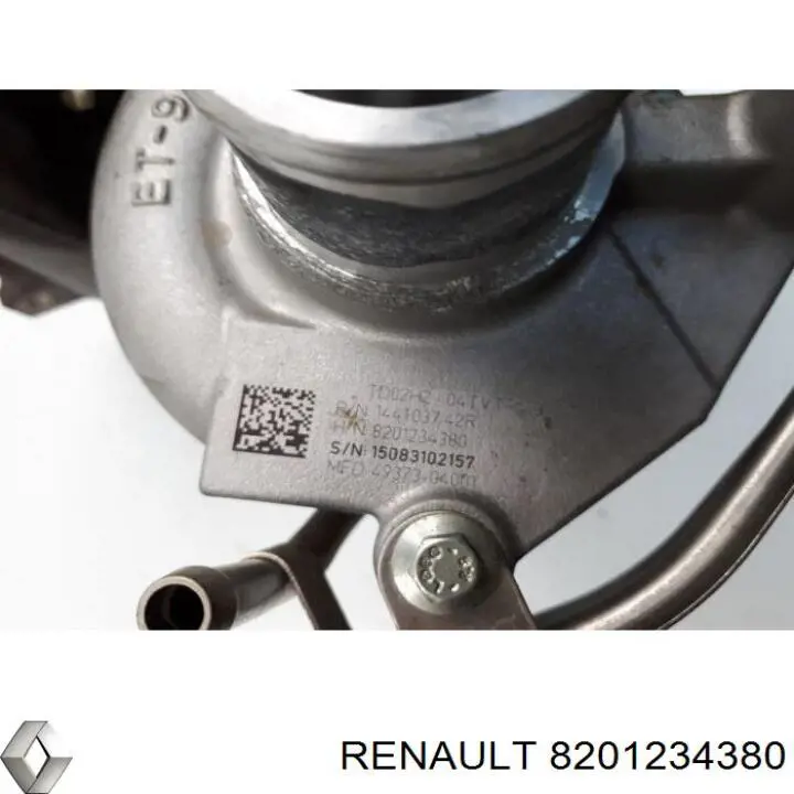 Do koszyka 8201234380 Renault (RVI) Turbina