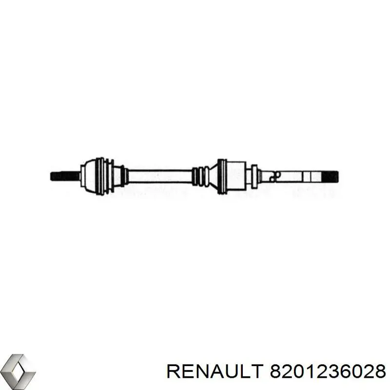 8201236028 Renault (RVI) Półoś napędowa przednia prawa