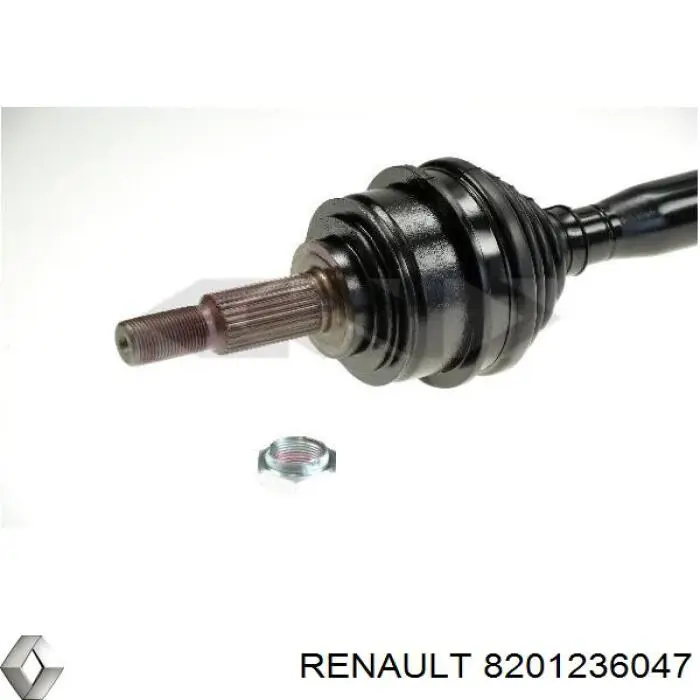 Półoś napędowa przednia lewa Renault (RVI) 8201236047 cena, od 112,14 USD