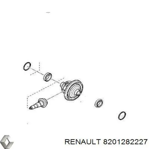 8201282227 Renault (RVI) Zestaw naprawczy cięgna zmiany biegów