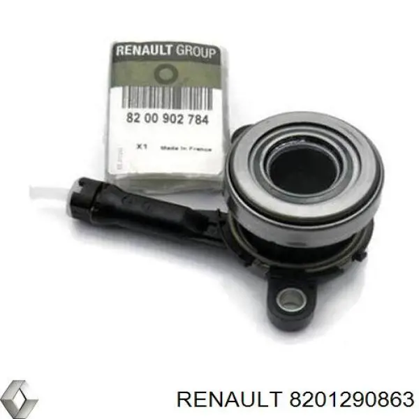 Do koszyka 8201290863 Renault (RVI) Cylinder roboczy sprzęgła (wysprzęglik) w komplecie z łożyskiem wyciskowym