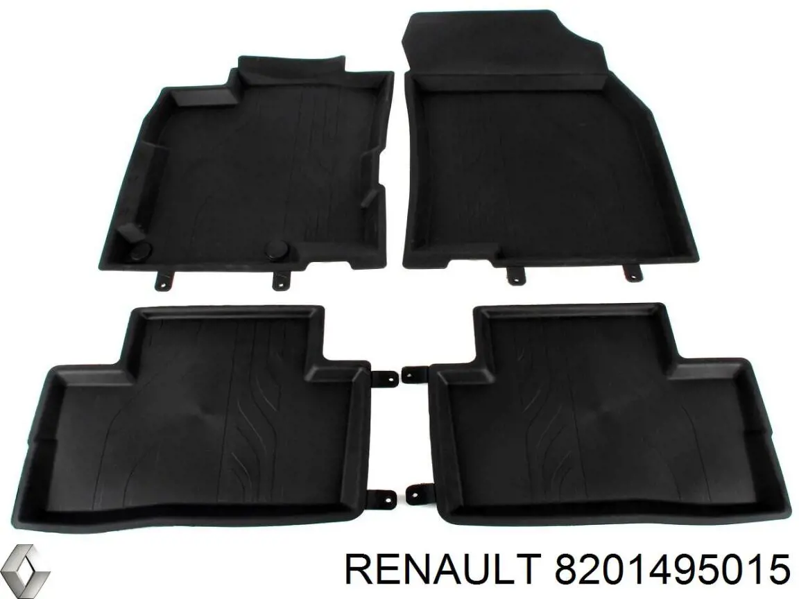 Zestaw do mocowania dywaników wewnętrznych Renault (RVI) 8201495015 cena, od 72,85 USD