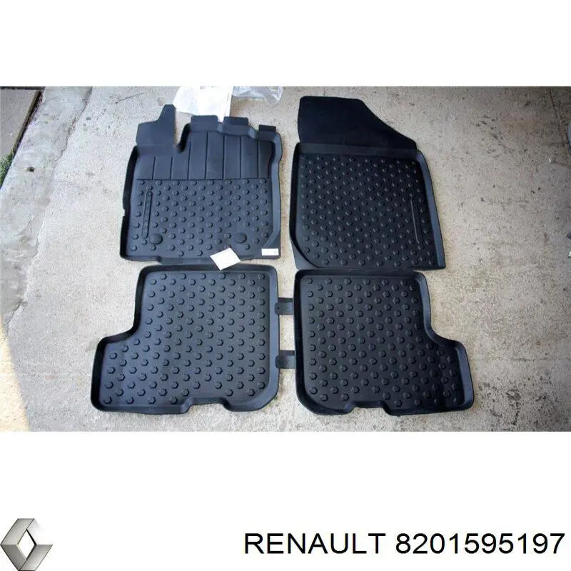 Dywaniki przód+tył, komplet Renault (RVI) 8201595197 cena, od 76,27 USD