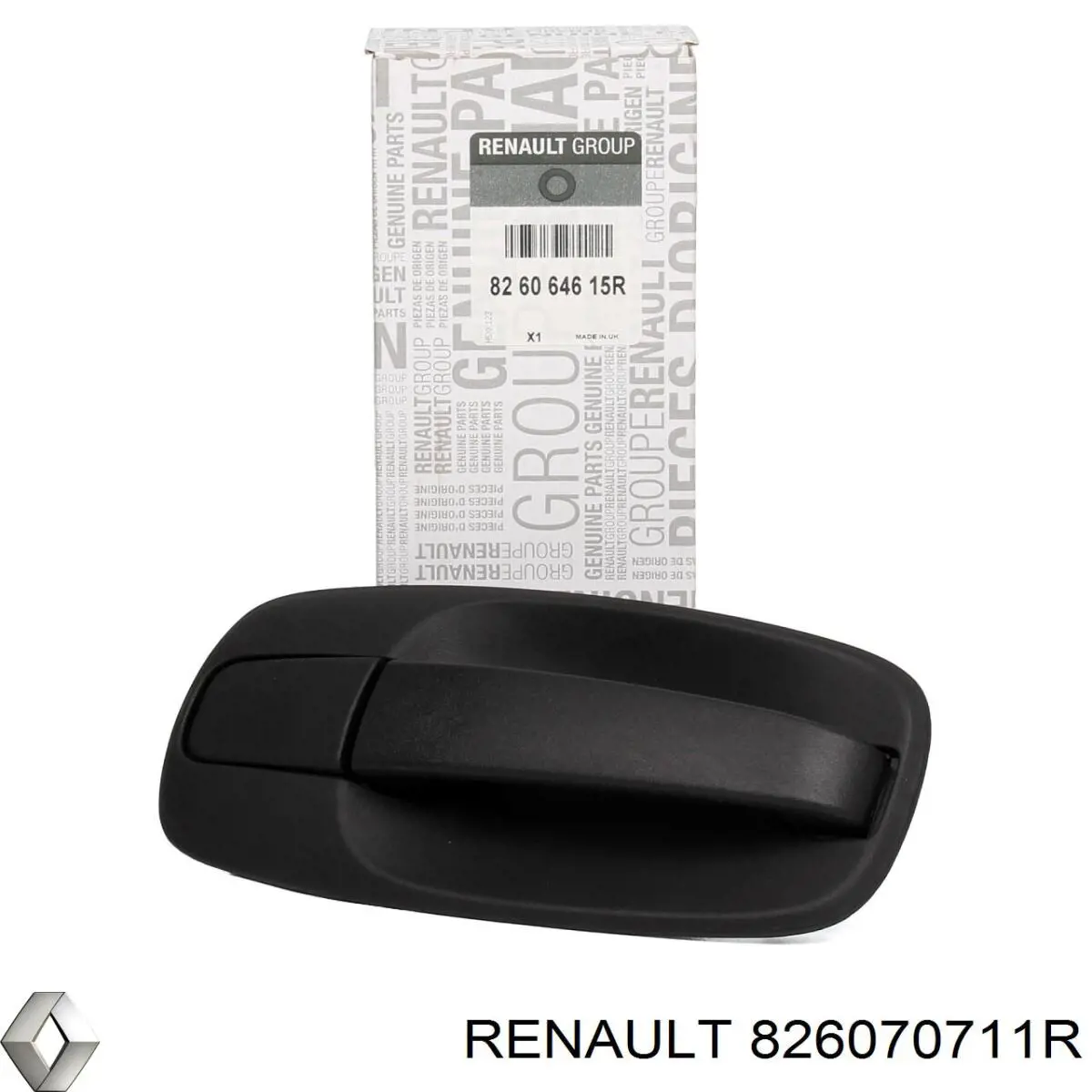 826070711R Renault (RVI) Klamka drzwi bocznych (przesuwnych) zewnętrzna lewa