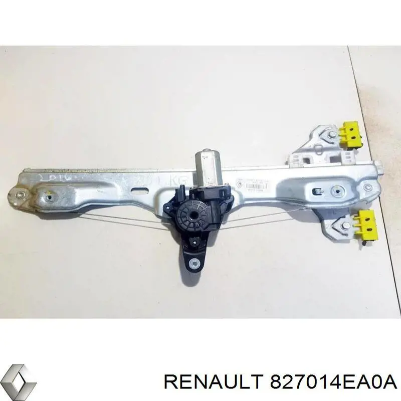Mechanizm podnoszenia szyby drzwi tylnych lewych 827014EA0A Renault (RVI)
