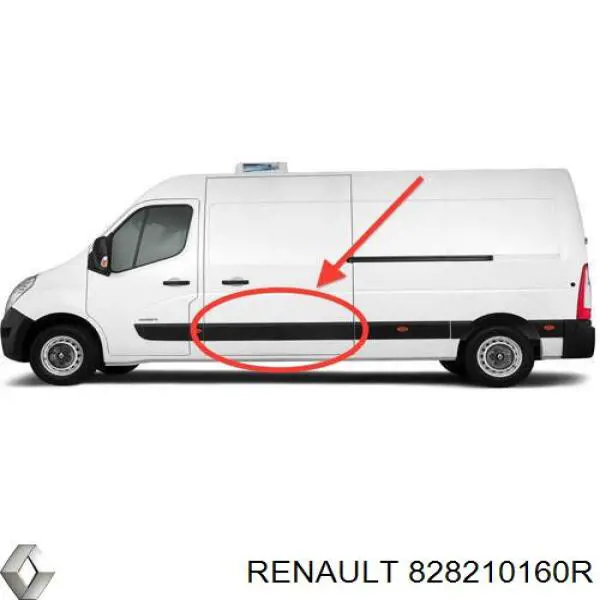 828210160R Renault (RVI) Listwa ochronna drzwi bocznych (przesuwnych)