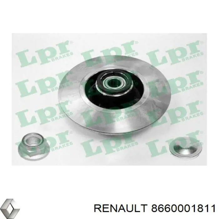 Do koszyka 8660001811 Renault (RVI) Tarcza hamulcowa tylna