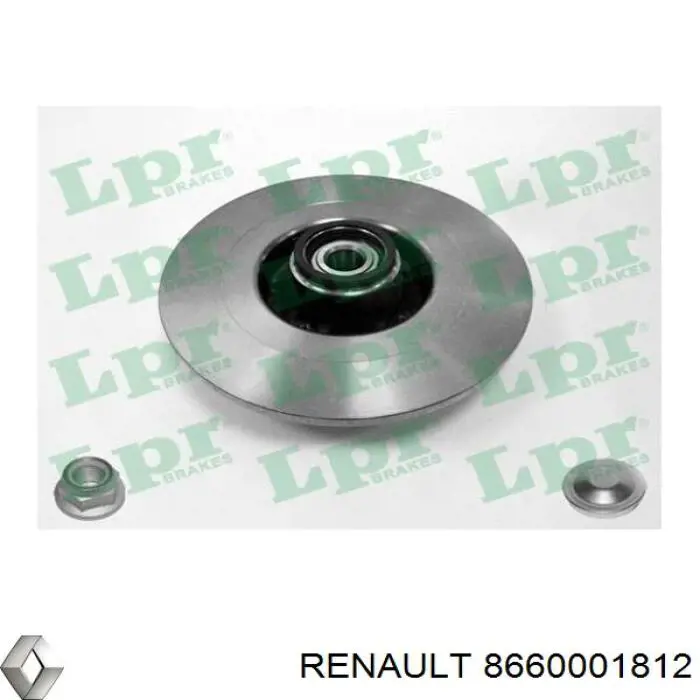 Tarcza hamulcowa tylna Renault (RVI) 8660001812 cena, od 50,16 USD