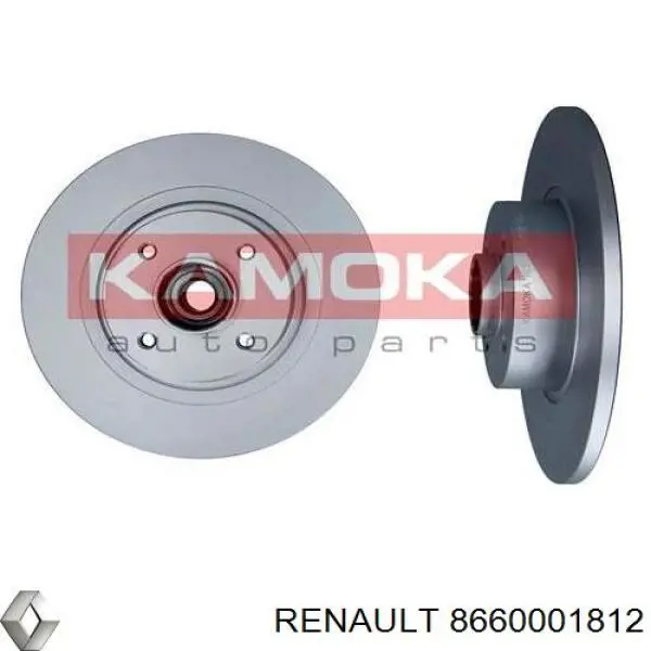 Do koszyka 8660001812 Renault (RVI) Tarcza hamulcowa tylna