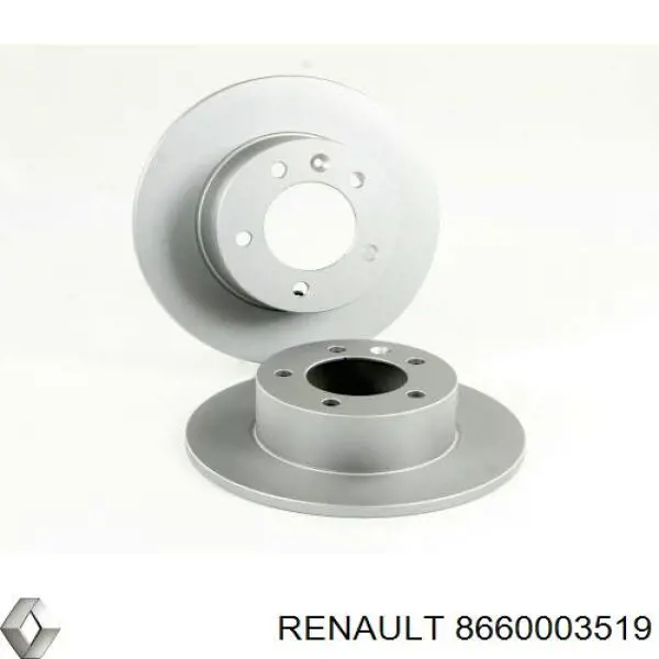 Do koszyka 8660003519 Renault (RVI) Tarcza hamulcowa tylna