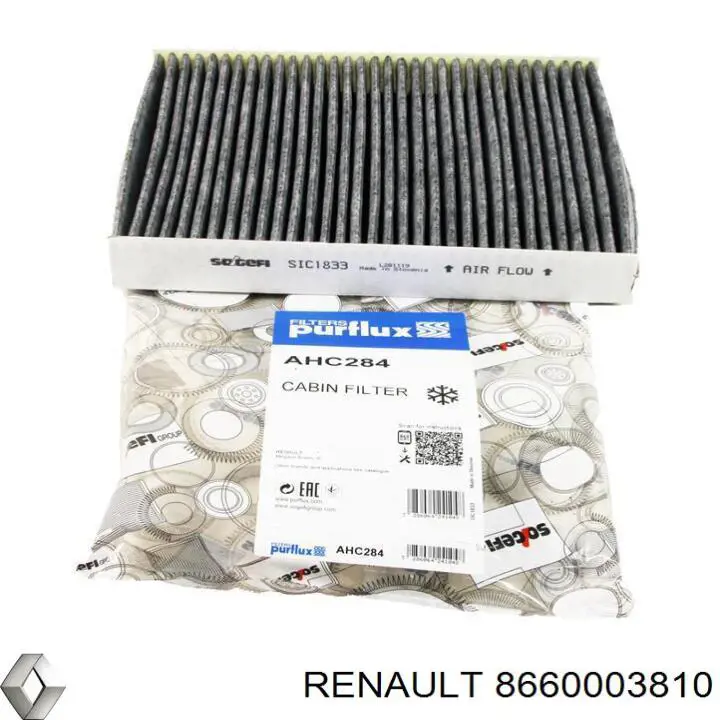 Filtr kabiny Renault (RVI) 8660003810 cena, od 8,44 USD