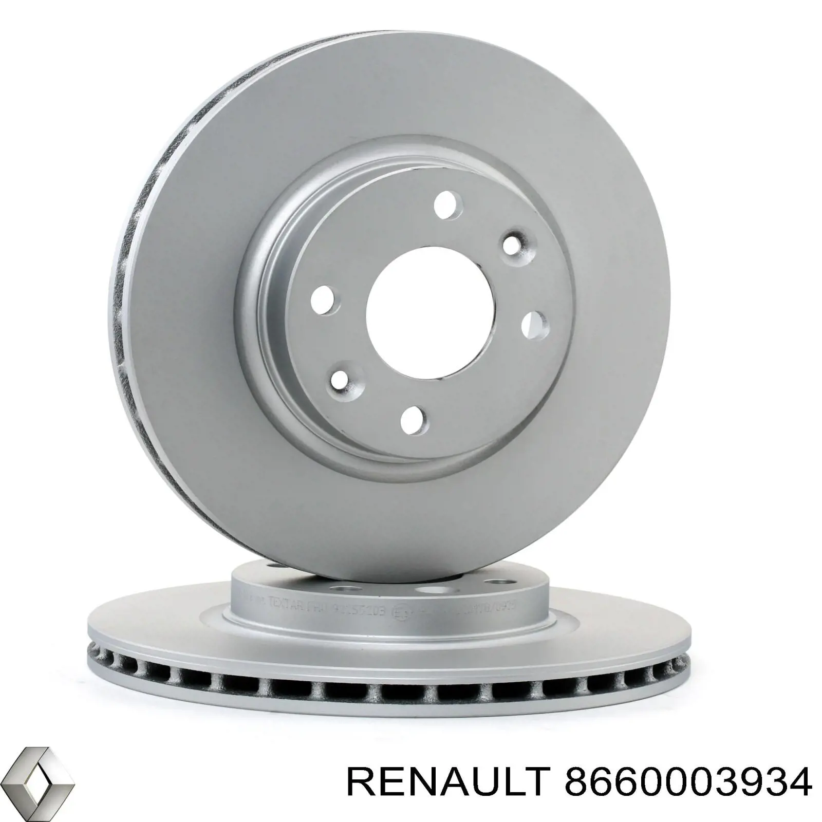 Tarcza hamulcowa przednia Renault (RVI) 8660003934