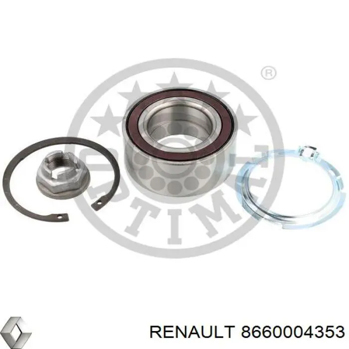 Do koszyka 8660004353 Renault (RVI) Łożysko piasty przedniej