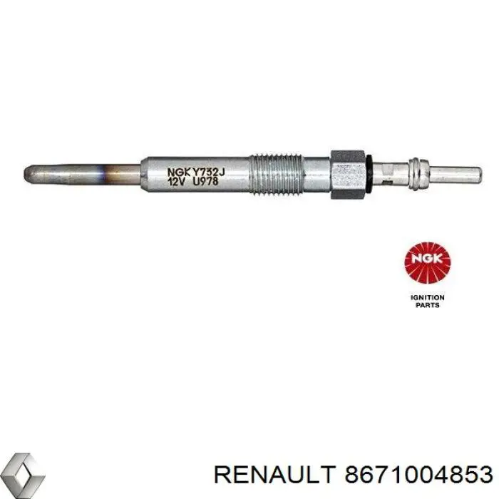 Świeca żarowa Renault (RVI) 8671004853 cena, od 10,09 USD