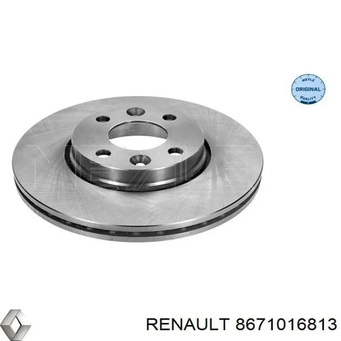 Do koszyka 8671016813 Renault (RVI) Tarcza hamulcowa przednia