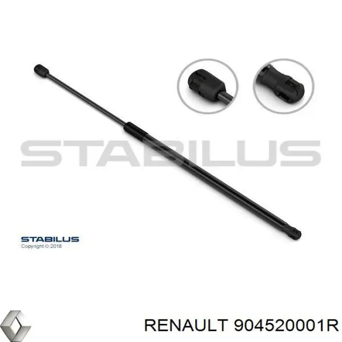 Do koszyka Amortyzator klapy bagażnika (3/5 drzwi-tylnych) Renault Latitude  L7