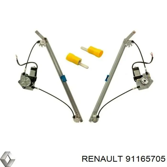 Mechanizm podnoszenia szyby drzwi przednich prawych 91165705 Renault (RVI)