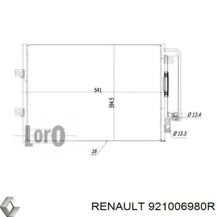 Chłodnica klimatyzacji Renault (RVI) 921006980R cena, od 114,86 USD