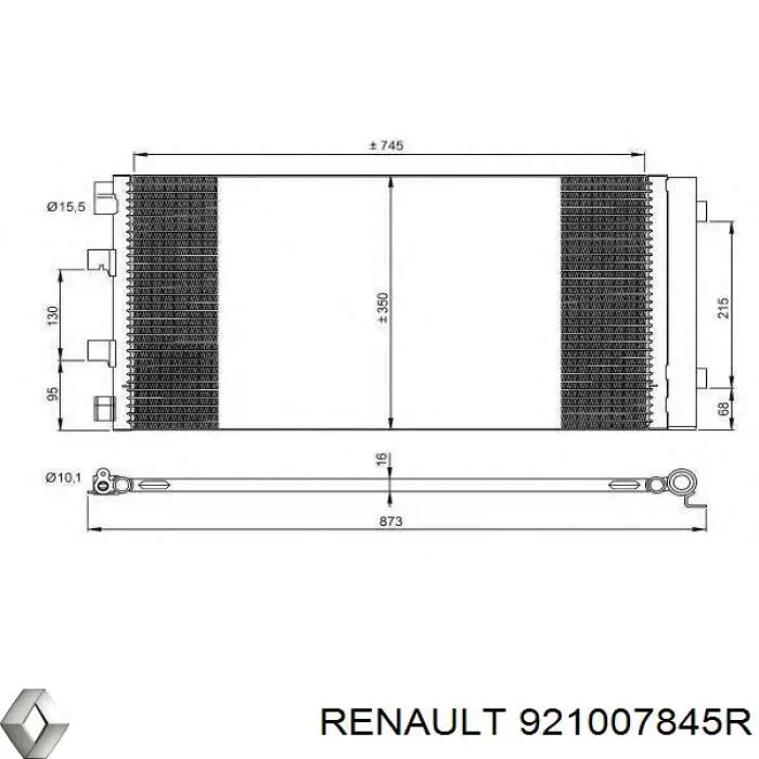921007845R Renault (RVI) Chłodnica klimatyzacji