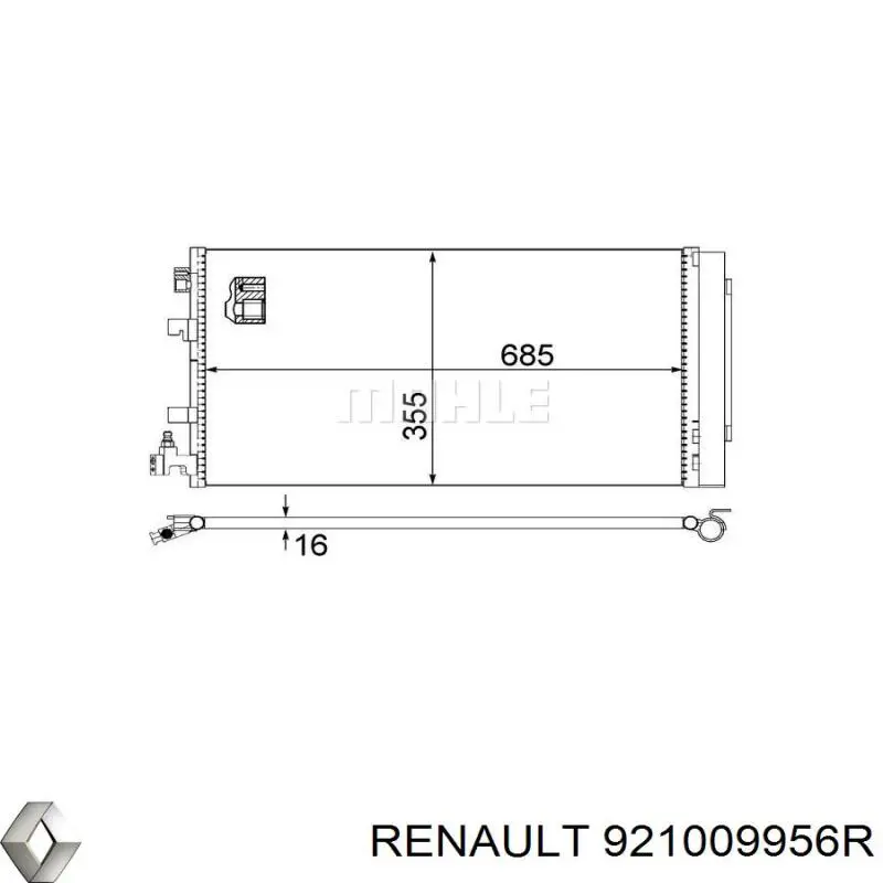 Do koszyka 921009956R Renault (RVI) Chłodnica klimatyzacji