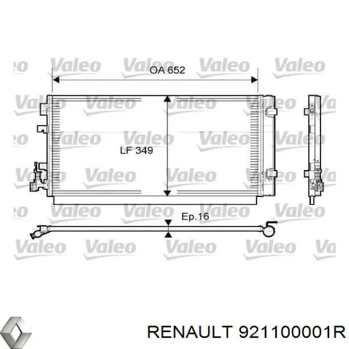 921100001R Renault (RVI) Chłodnica klimatyzacji