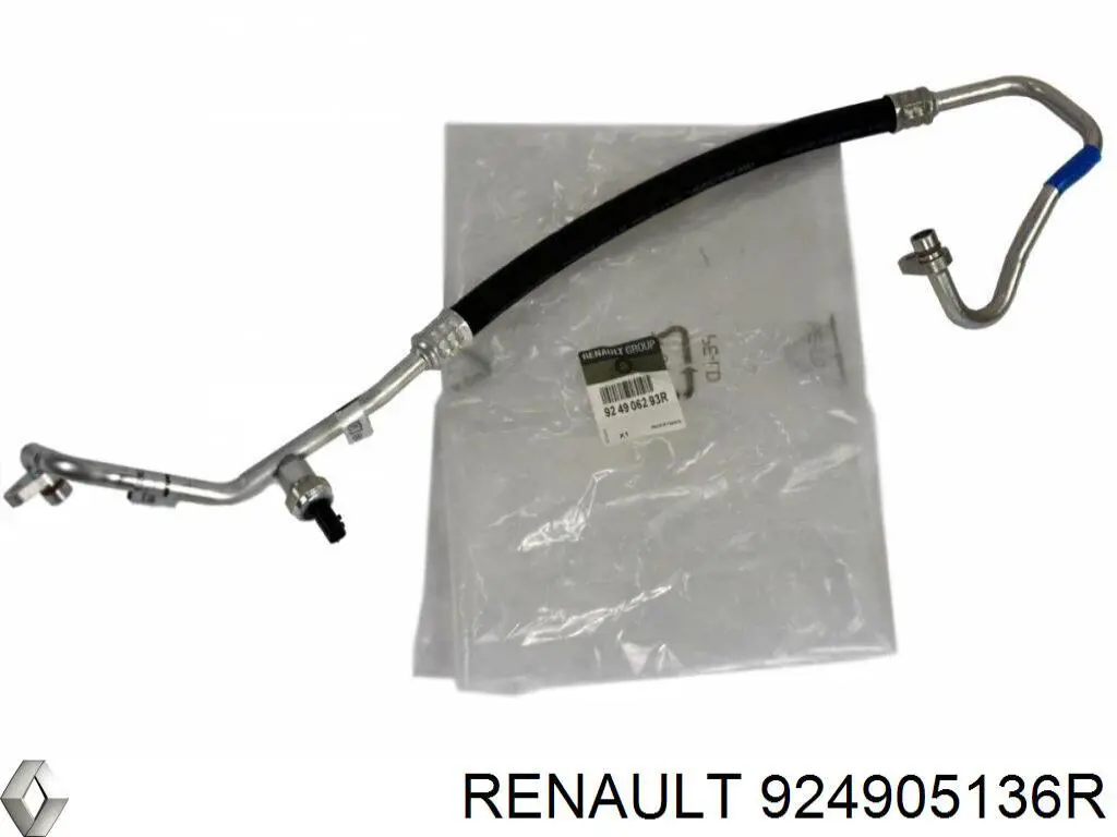 Do koszyka 924905136R Renault (RVI) Przewód klimatyzacji, od sprężarki do chłodnicy