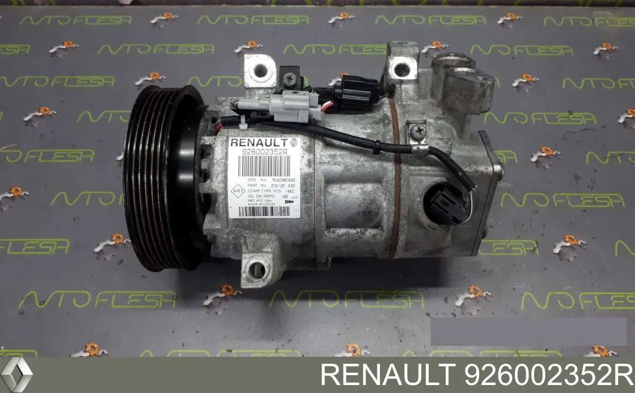 Sprężarka klimatyzacji Renault (RVI) 926002352R cena, od 277,52 USD
