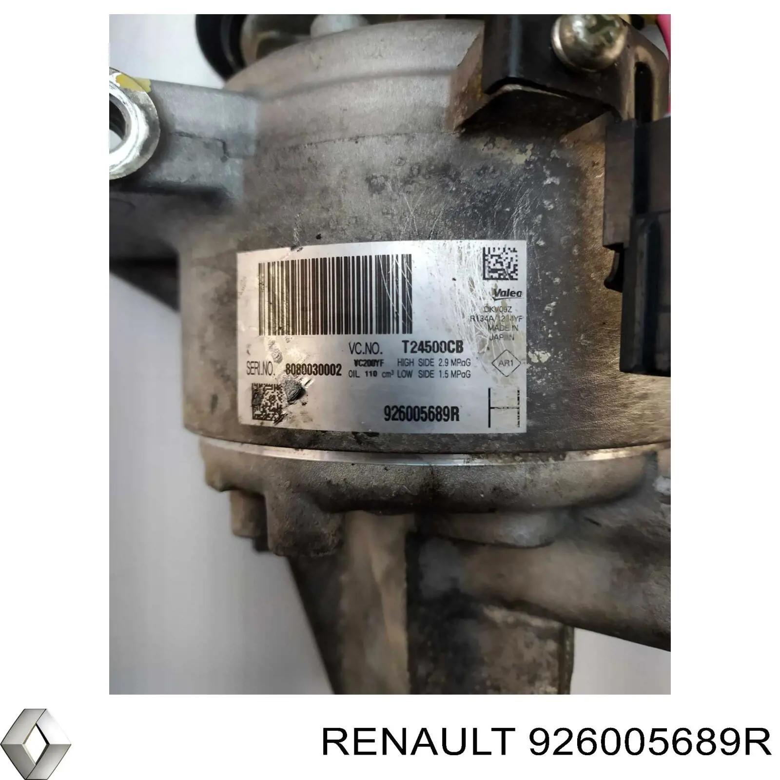 Sprężarka klimatyzacji Renault (RVI) 926005689R cena, od 117,64 USD