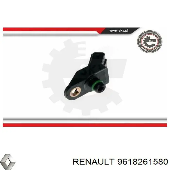 Do koszyka 9618261580 Renault (RVI) Czujnik ciśnienia w kolektorze ssącym, MAP