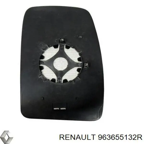 Do koszyka 963655132R Renault (RVI) Wkład lusterka wstecznego prawego
