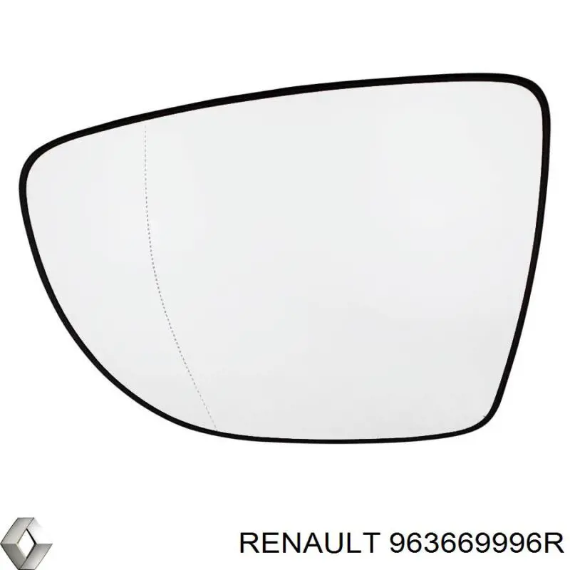 Wkład lusterka wstecznego lewego Renault (RVI) 963669996R cena, od 18,62 USD