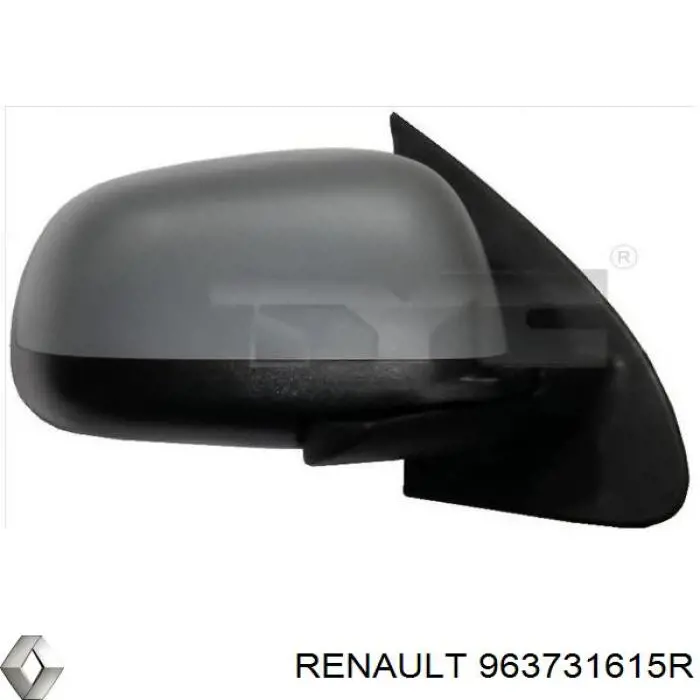 963731615R Renault (RVI) Nakładka (pokrywa) lusterka wstecznego lewa