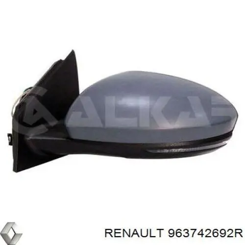 Nakładka (pokrywa) lusterka wstecznego prawa Renault (RVI) 963742692R cena, od 21,38 USD