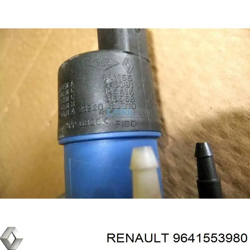 Pompka spryskiwacza szyby przedniej 9641553980 Renault (RVI)