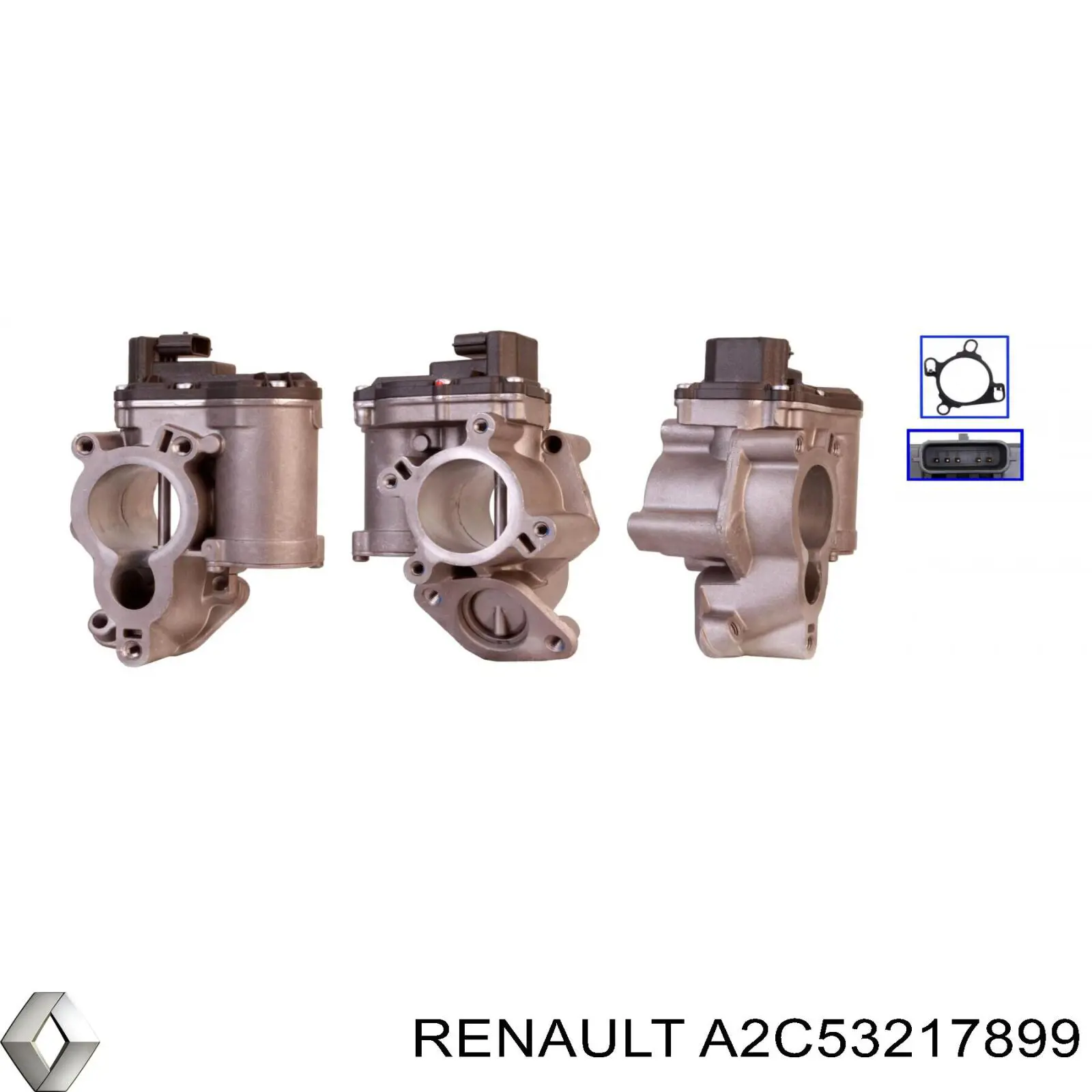 Zawór recyrkulacji spalin EGR Renault (RVI) A2C53217899 cena, od 116,15 USD