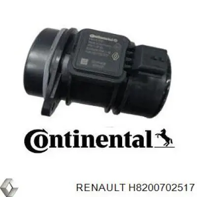 H8200702517 Renault (RVI) Czujnik przepływu powietrza, przepływomierz powietrza M.A.F.