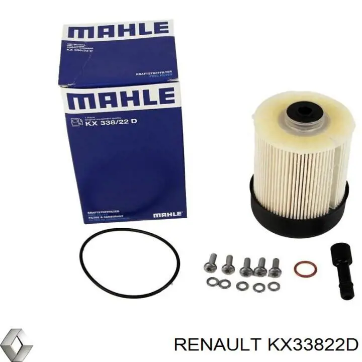Filtr paliwa Renault (RVI) KX33822D cena, od 16,28 USD