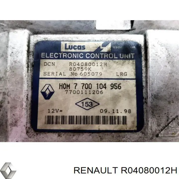 Do koszyka Sterownik silnika Renault Kangoo I FC0, FC1