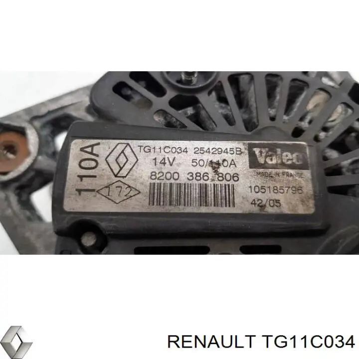 Alternator Renault (RVI) TG11C034 cena, od 124,29 USD