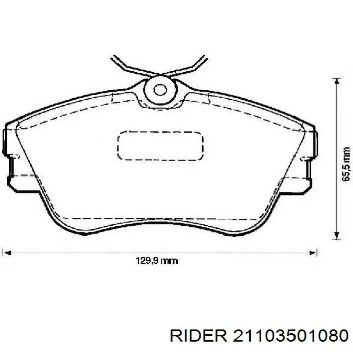 Klocki hamulcowe przednie tarczowe 21103501080 Rider